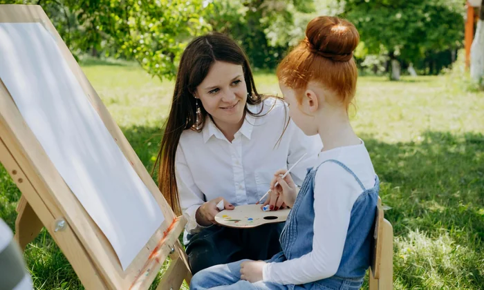 Child learning in summer school ESY program